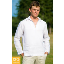 Load image into Gallery viewer, AHIMSA V-Collar Organic Hemp Shirt (99.9% Biodegradable)