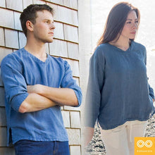 Load image into Gallery viewer, MINDFUL 100% Organic Hemp Meditation Shirt (Closeout - Final Sale) (99.4%-100% Biodegradable)