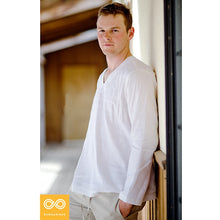 Load image into Gallery viewer, MINDFUL Curved-V 100% Organic Hemp Shirt (Closeout) (99.4%-100% Biodegradable)