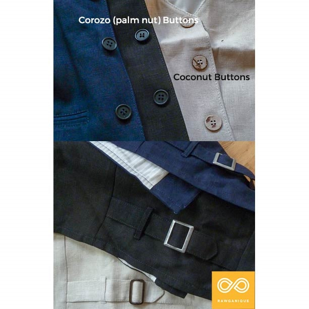 Eco-Couture 100% Organic Hemp Low Rise Dress Pants Slacks (99.2% Biodegradable) (Closeout - Final Sale)