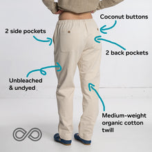 Load image into Gallery viewer, organic cotton jogger pants