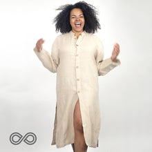 Load image into Gallery viewer, TOULOUSE Organic French Linen Tunic (Long-sleeved) (Unisex) (Closeout - Final Sale)