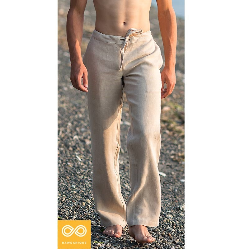 KOH SAMUI 100% Organic Hemp Meditation Pants II (Flat-Front) (99.2% Biodegradable) (Closeout - Final Sale)