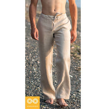Load image into Gallery viewer, KOH SAMUI 100% Organic Hemp Meditation Pants II (Flat-Front) (99.2% Biodegradable) (Closeout - Final Sale)
