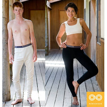Load image into Gallery viewer, organic cotton fleece long johns