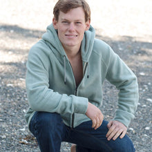 Load image into Gallery viewer, organic cotton zippered hoodie