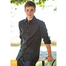 Load image into Gallery viewer, 100% organic cotton knit button down shirt