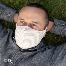 Load image into Gallery viewer, elastic-free organic cotton facemask