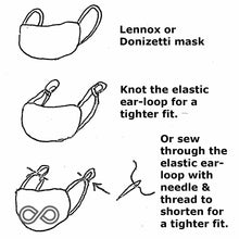 Load image into Gallery viewer, LENNOX Organic Cotton Face Mask Mouth Mask With Elastic (OC Thread, 100% Biodegradable Organic Elastic Option) (Washable)