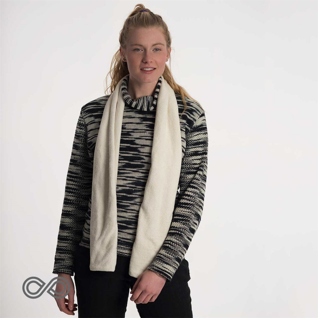 organic fleece scarf