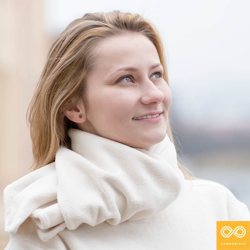 warm organic cotton scarf