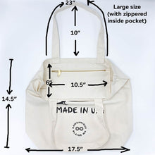 Load image into Gallery viewer, CLOVERDALE 100% Organic Cotton Shopping Bag (Made in USA, Grown in USA, Eco-Printed in USA) - Orca