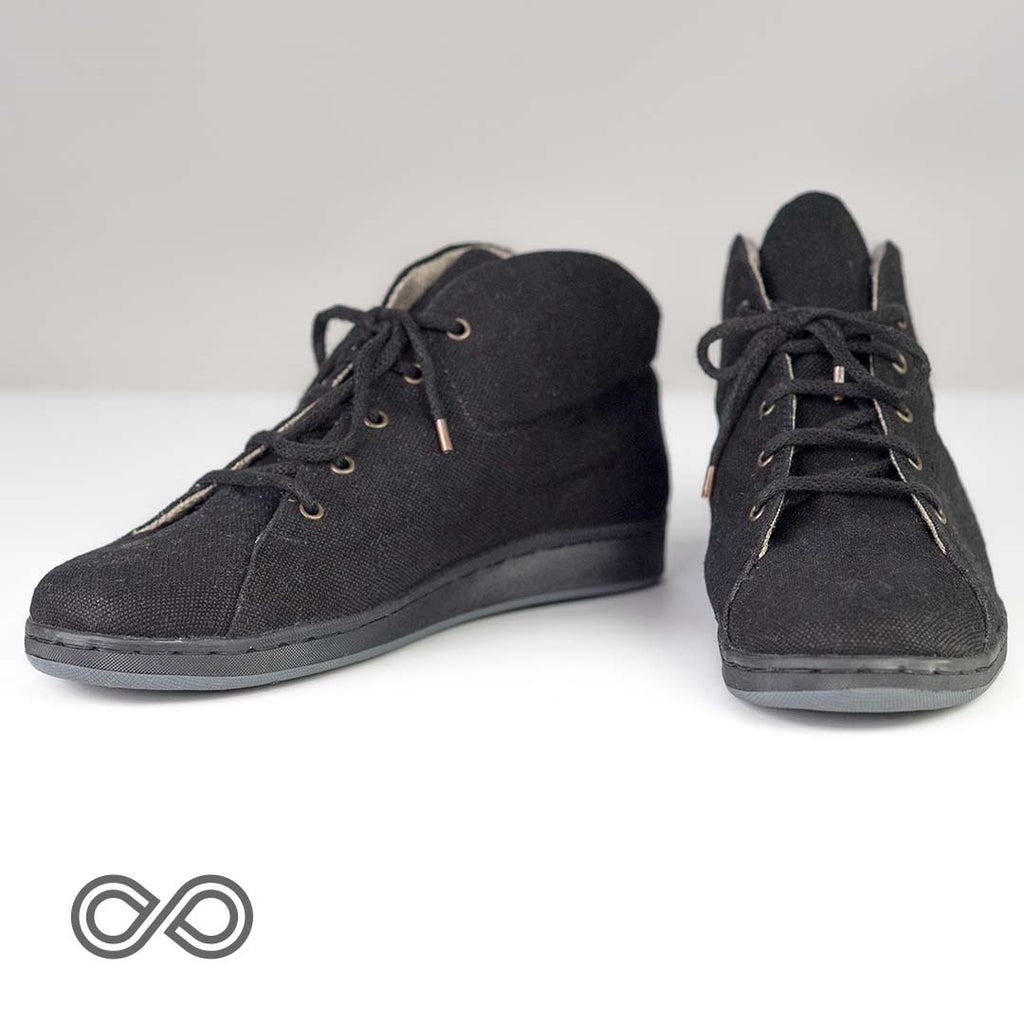 hemp high top shoes