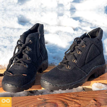 Load image into Gallery viewer, CLEOPATRA Ladies' Handmade Organic Hemp Hiking Boots (Laces, Zippers) (Discontinued)