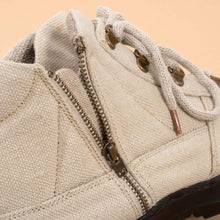 Load image into Gallery viewer, CLEOPATRA Ladies' Handmade Organic Hemp Hiking Boots (Laces, Zippers) (Discontinued)
