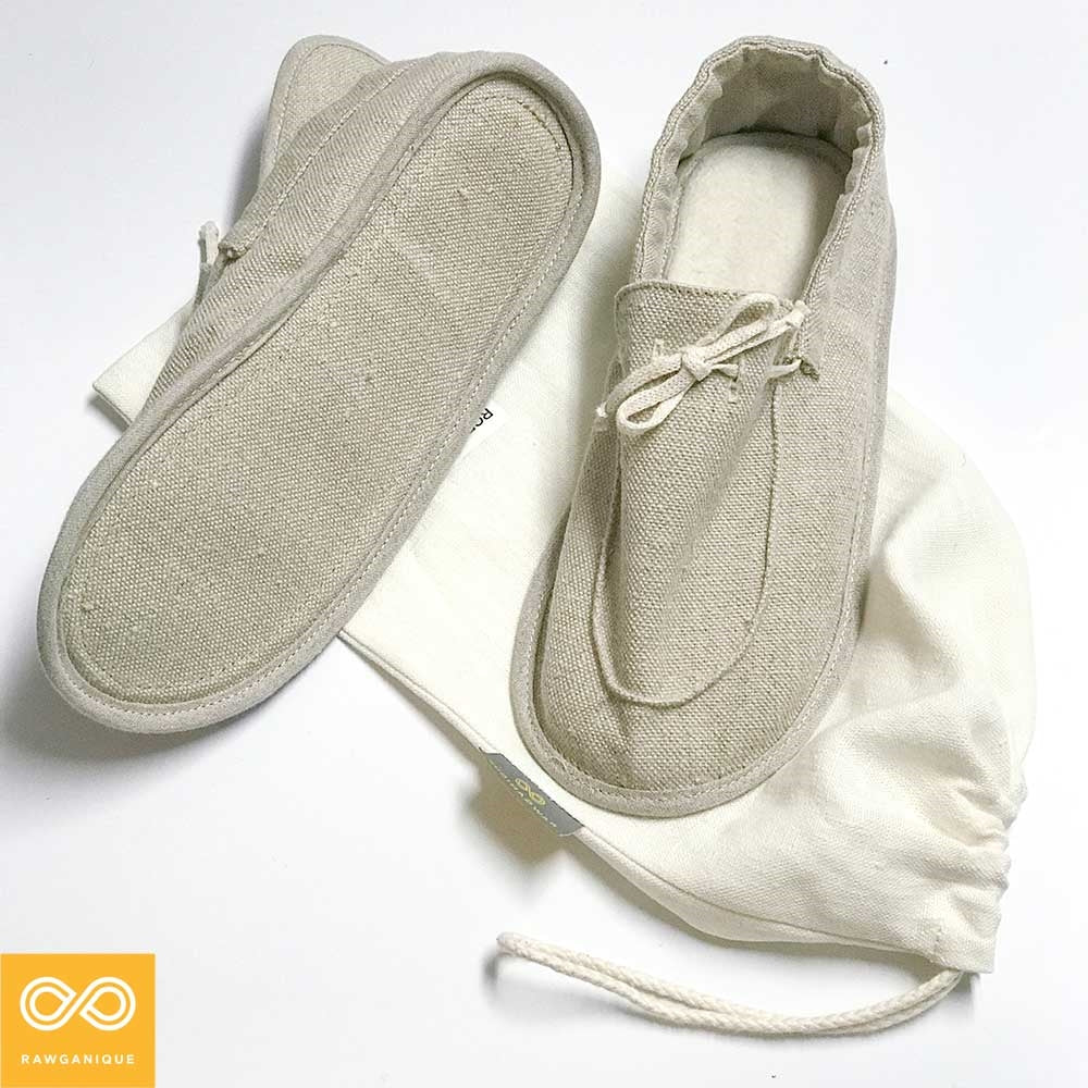 organic hemp house slippers