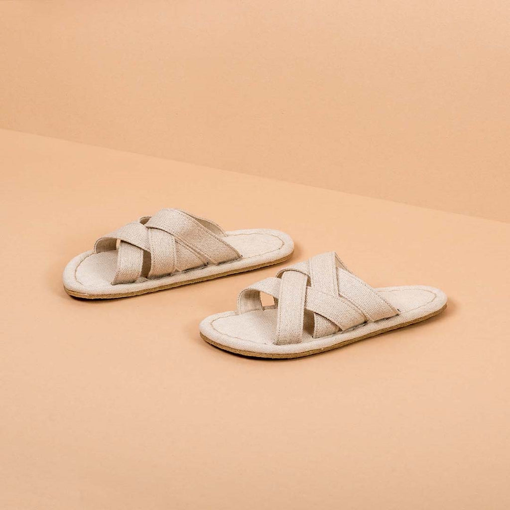 hemp sandals with natural rubber soles