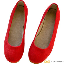Load image into Gallery viewer, GISELLE Handmade Hemp Ballet Flats With Natural Rubber Sole (Discontinued)