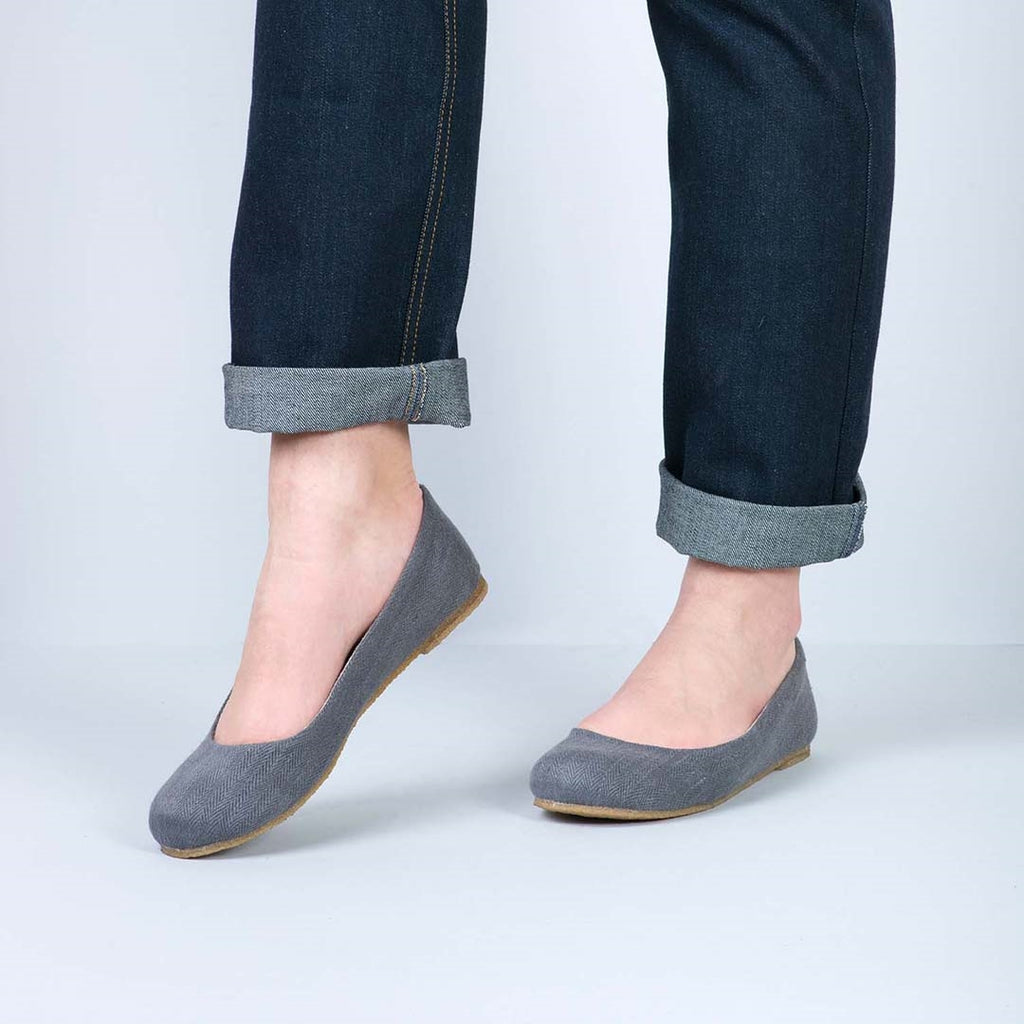 hemp ballet flats