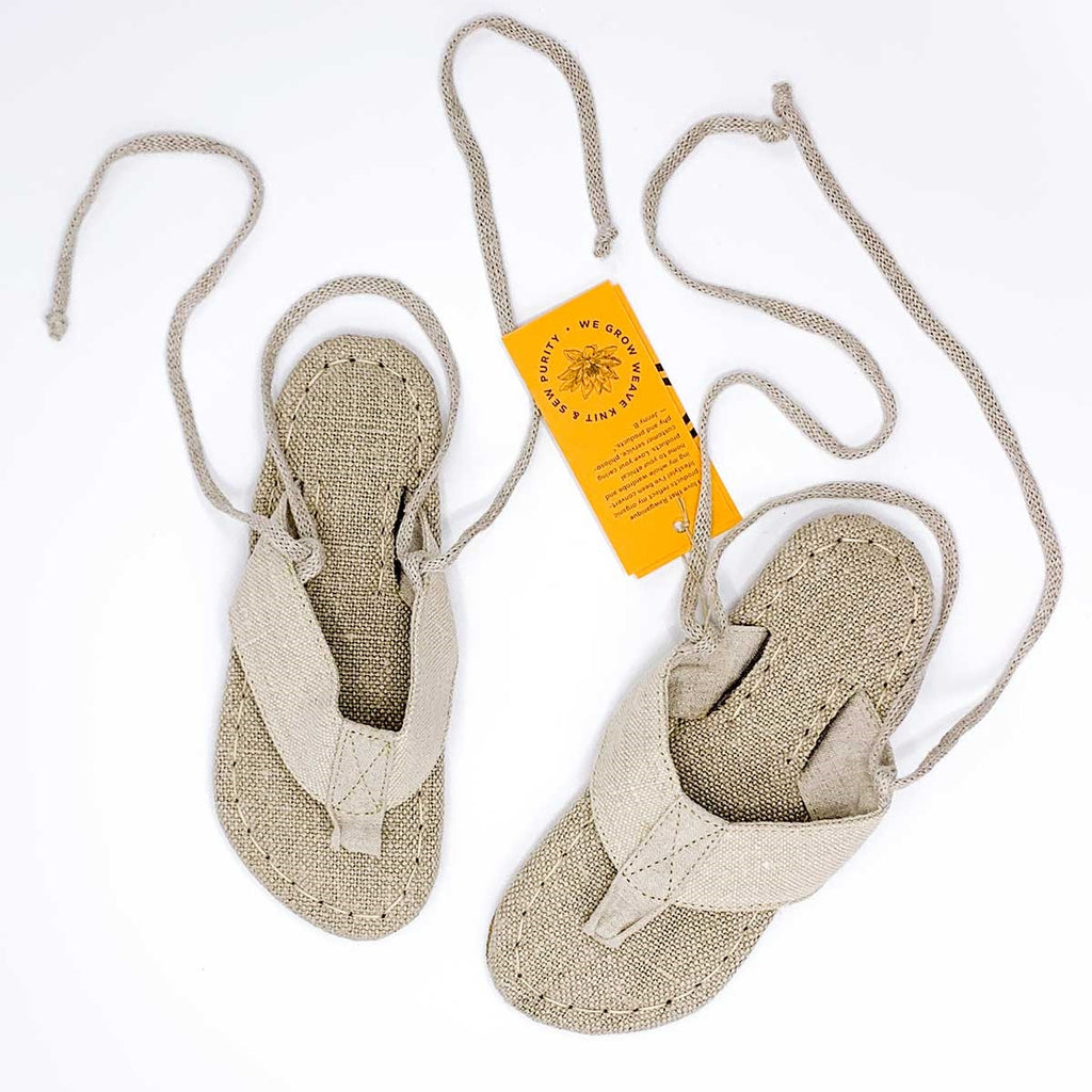 organic hemp sandals
