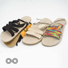 Load image into Gallery viewer, hemp lace sandals