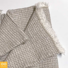 Load image into Gallery viewer, Bespoke Handwoven "Arles" 100% Organic French Linen Honeycomb Towel