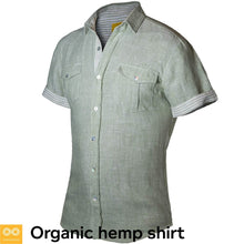 Load image into Gallery viewer, AMSTERDAM Slim-Fit Short-Sleeve 100% Organic Hemp Shirt