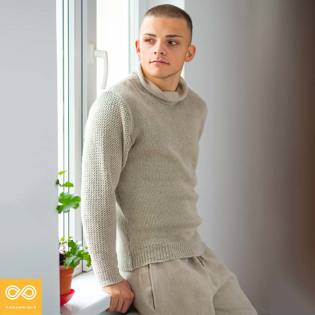 organic linen sweater