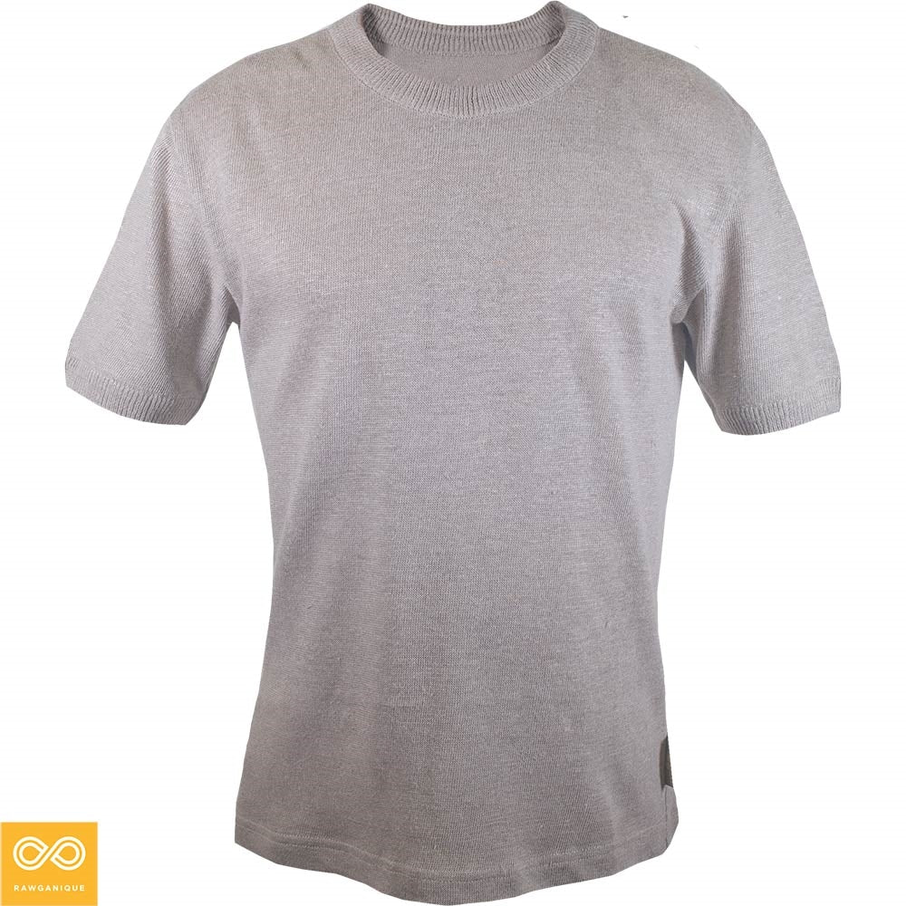 SOMERSET 100% Organic French Linen T-shirt (Unisex) (OC Thread, No Polyester, No Elastic, No Synthetics) (100% Biodegradable)