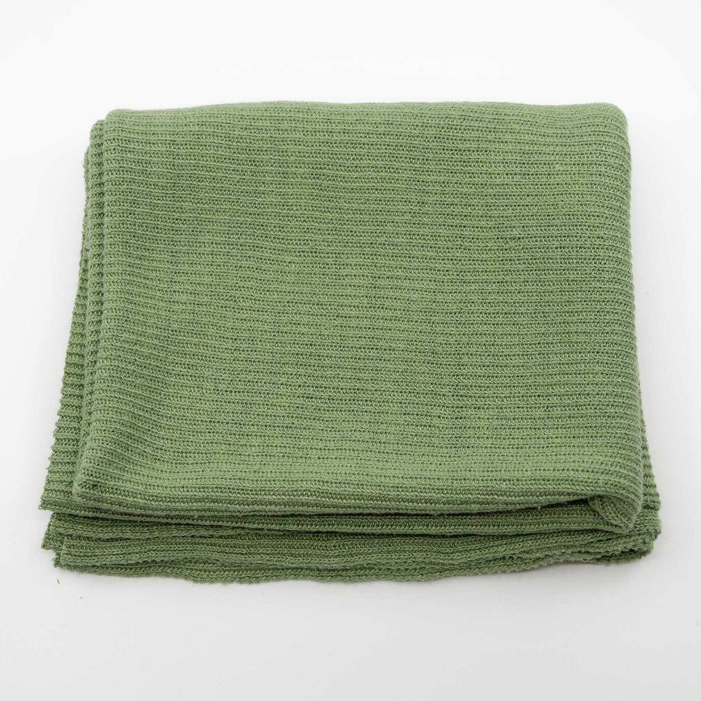 Organic Hemp Ribbed Knit Fabric By The Yard (Sweater Weight) (WOODLAND)