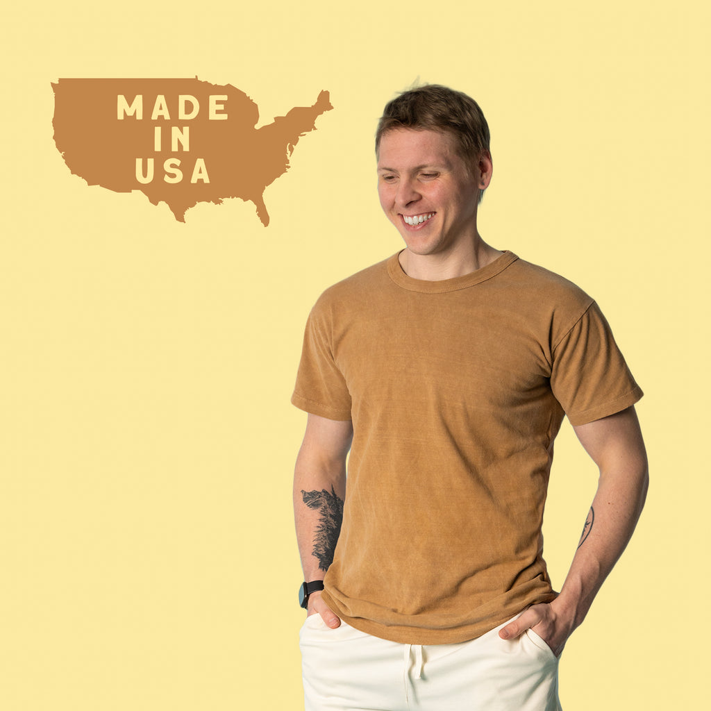 100% organic cotton t-shirt made in usa