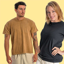 Load image into Gallery viewer, SONOMA 100% Organic Cotton Crewneck T-Shirt (Grown &amp; Made in USA, Certified Organic) (V2 OC Thread) (Elastic-Free, Latex-Free, No Formaldehyde) (99.9%-100% Biodegradable)