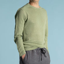 Load image into Gallery viewer, organic linen long sleeve t-shirt