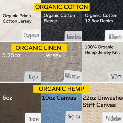 organic fabric swatch