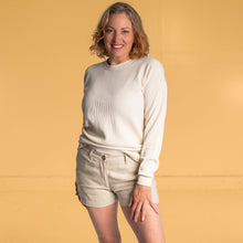Load image into Gallery viewer, organic cotton knit honeycomb fabric
