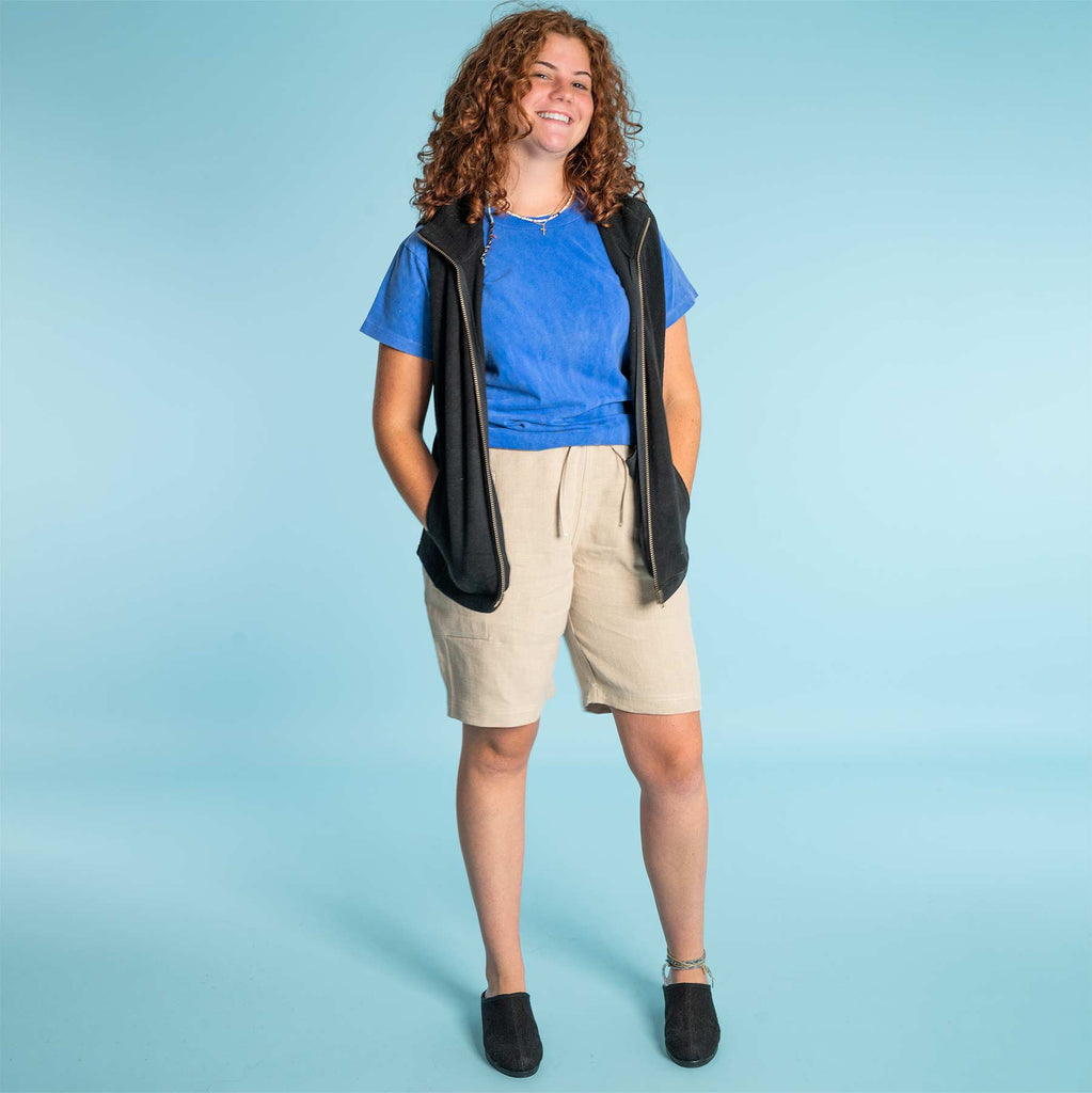 organic cotton fleece vest