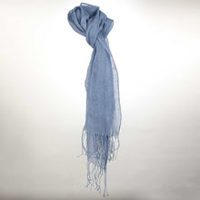 Load image into Gallery viewer, TAORMINA 100% Organic Hemp Scarf (24" x 70") (Gauzy, Lightweight)