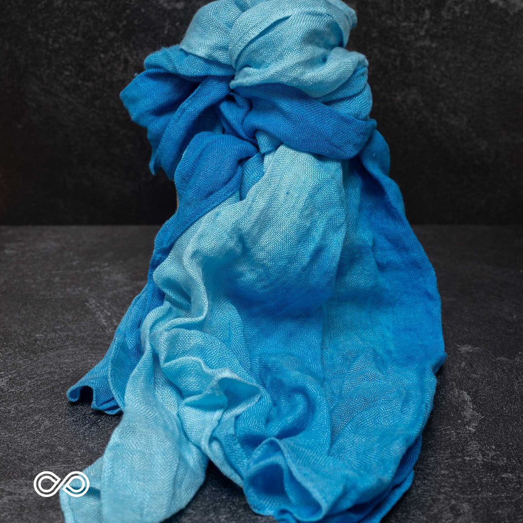 TAORMINA 100% Organic Hemp Scarf (24" x 70") (Gauzy, Lightweight)