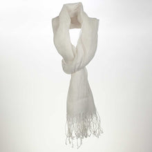 Load image into Gallery viewer, TAORMINA 100% Organic Hemp Scarf (24" x 70") (Gauzy, Lightweight)