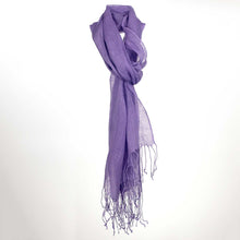Load image into Gallery viewer, TAORMINA 100% Organic Hemp Scarf (24" x 70") (Gauzy, Lightweight)
