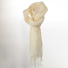 Load image into Gallery viewer, TAORMINA 100% Organic Hemp Scarf (24" x 70") (Gauzy, Lightweight)