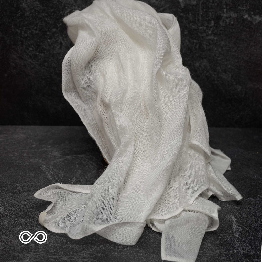 TAORMINA 100% Organic Hemp Scarf (24" x 70") (Gauzy, Lightweight)