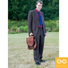 Load image into Gallery viewer, EVANSTON Deluxe Organic Hemp Messenger Courier Bag (With Handle &amp; Shoulder Strap) (Closeout) (Final Sale)