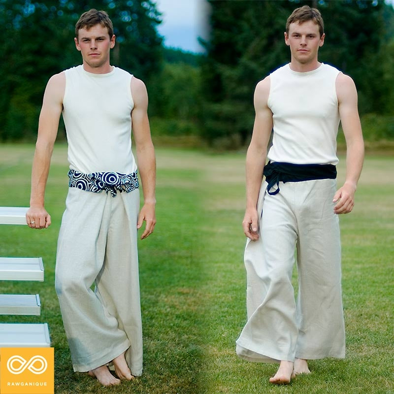 Organic Linen Thai Thalay Fisherman's Pants (Unisex)