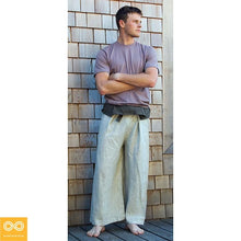 Load image into Gallery viewer, Organic Linen Thai Thalay Fisherman's Pants (Unisex)