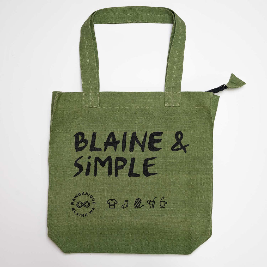TURIN 100% Organic Hemp Bag ('Blaine & Simple') (99.9% Biodegradable)