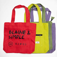 Load image into Gallery viewer, TURIN 100% Organic Hemp Bag ('Blaine &amp; Simple') (99.9% Biodegradable)
