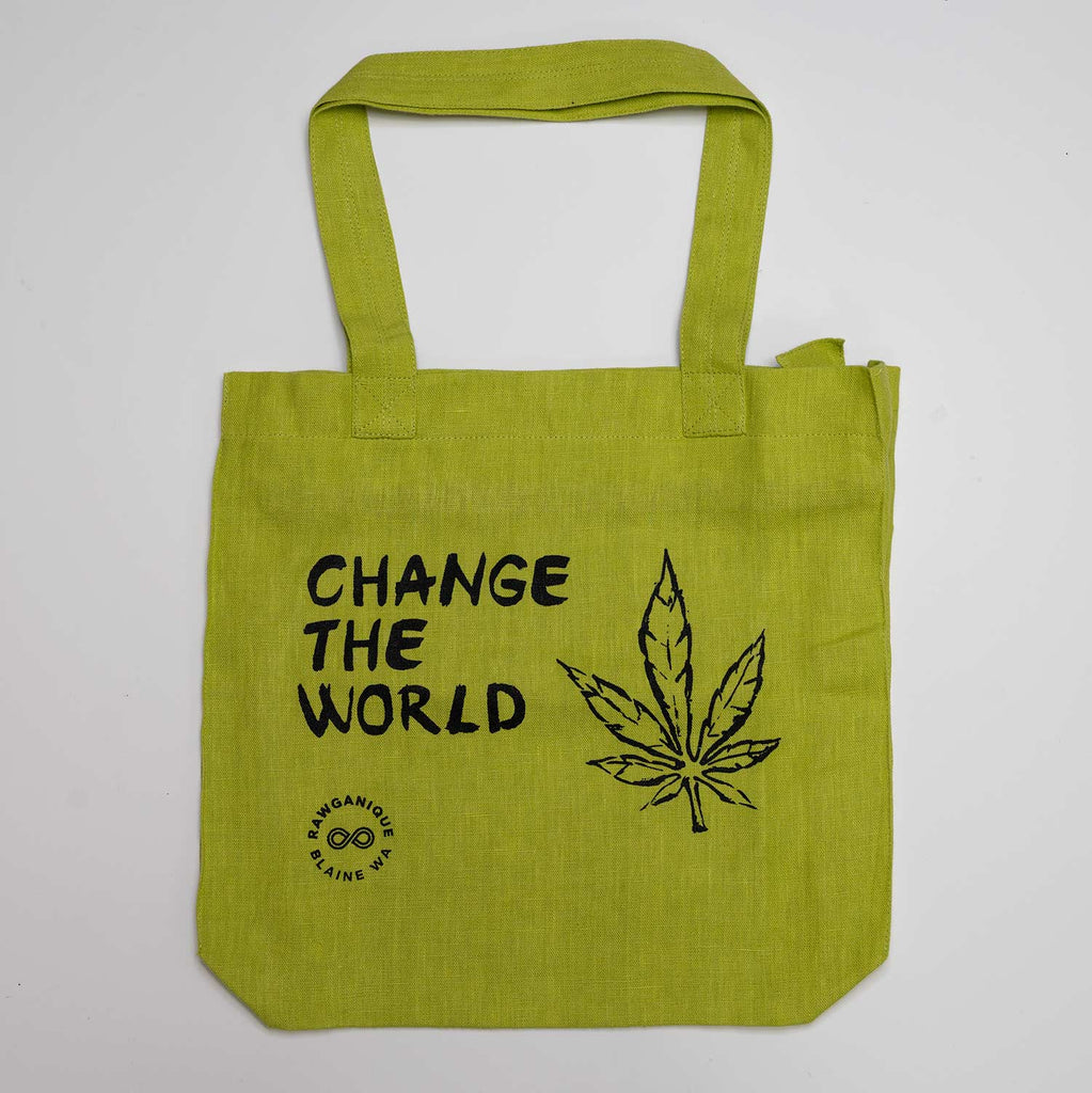 TURIN 100% Organic Hemp Bag (Change the World) (99.9% Biodegradable)