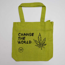 Load image into Gallery viewer, TURIN 100% Organic Hemp Bag (Change the World) (99.9% Biodegradable)