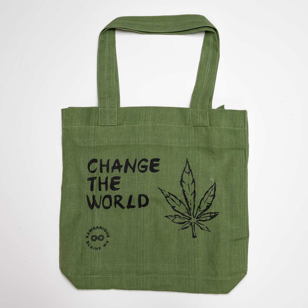 TURIN 100% Organic Hemp Bag (Change the World) (99.9% Biodegradable)